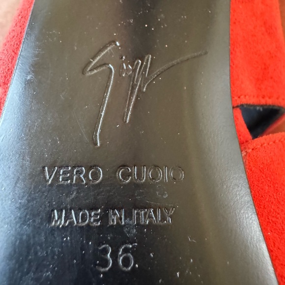 Giuseppe Zanotti suede high heel platform peep toe ankle boot - Picture 8 of 10